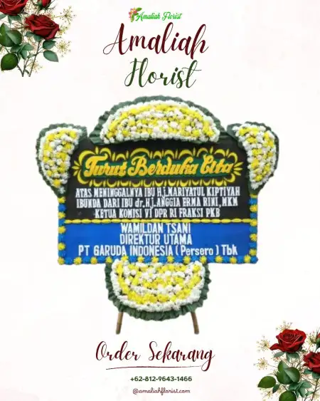 Papan Bunga Duka cikijing